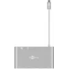 Goobay USB-C™ Mitmepordiadapter - Kõik ühes - Alumiinium - Hõbedane (62113)
