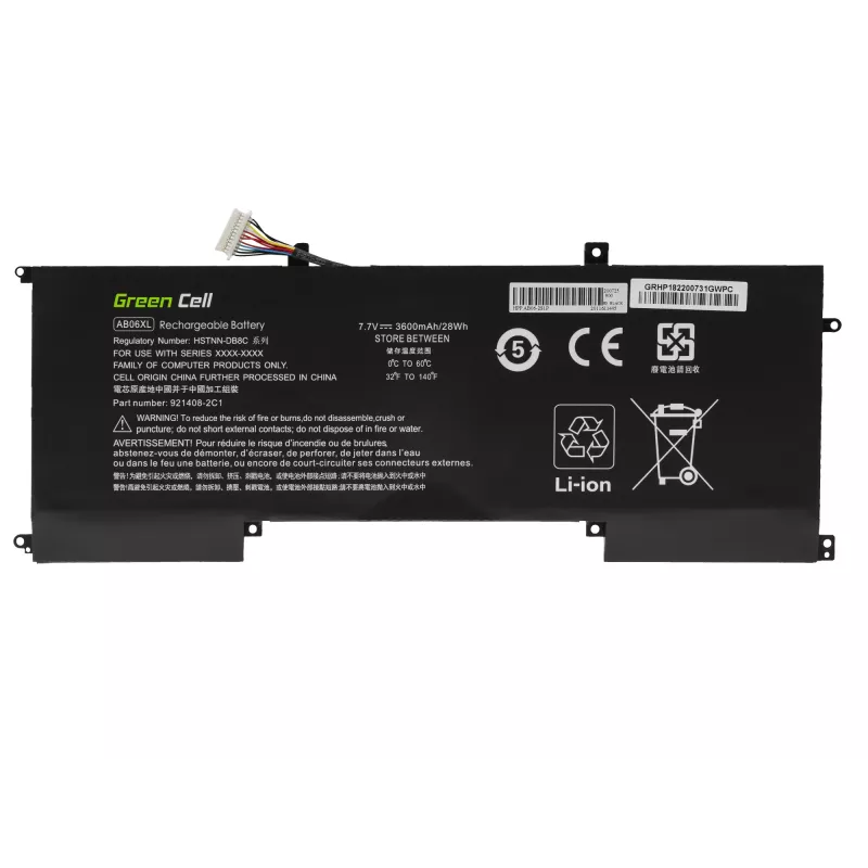 Aku AB06XL HP Envy 13-AD008NW 13-AD101NW jaoks