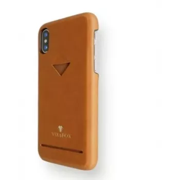 Kaardipesaga tagakest VixFox Samsung S9-le — karamellpruun, tagakaas kaarditaskuga