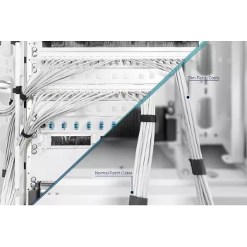 Võrgukaabel Digitus CAT 6A U/FTP õhuke patch-juhe RJ-45 Cat6a 3m Hall
