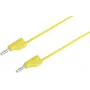 VOLTCRAFT Test Lead [Plug 4 mm - Plug 4 mm] 0.5 m kollane MSB-300 (MSB-300-0.5-GB)