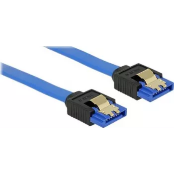 SATA-kaabel DeLOCK 84979 0,5 m SATA 7-kontaktiline must sinine