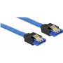SATA-kaabel DeLOCK 84979 0,5 m SATA 7-kontaktiline must sinine