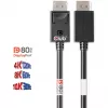 CLUB3D DisplayPort 2.1 Bi-Directional VESA DP80 Certified kaabel 4K240Hz, 8K60Hz or 10K30Hz M/M 1.2m/3.94ft