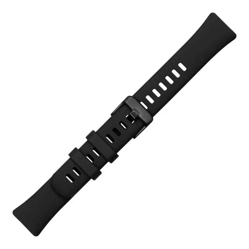 Silikoonrihm FIXED Huawei Band 8/9/10 — Must, vahetatav nahasõbralik rihm