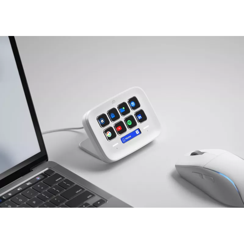 Stream Deck Neo Elgato 10 nupuga programmeeritav kontroller valge