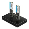Qoltec 50310 Drive dokkimisjaam 2x SSD M.2 SATA NGFF USB Type C
