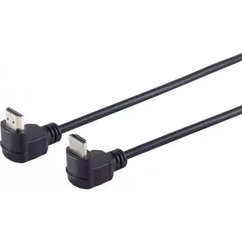 Monitorikaabel ShiverPeaks HDMI Type A - HDMI Type A, nurga all, 1,5 m