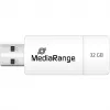 MediaRange - USB-mälupulk - 32 GB - USB 2.0 - valge, roheline (MR973)