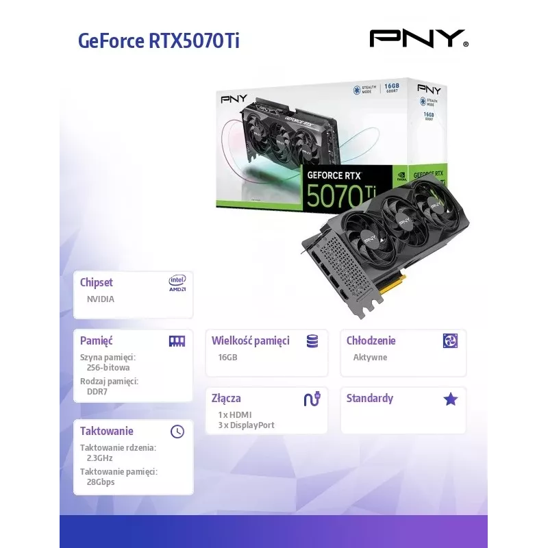 Graafikakaart GeForce RTX 5070 Ti 16GB GDDR6