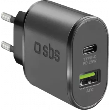 SBS TETRPD25W laadija mobiilseadmetele Must Siseruumides (TETRPD25W)