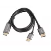 HDMI(M)->DISPLAYPORT(M) KAABEL 1M 4K MUST LANBERG