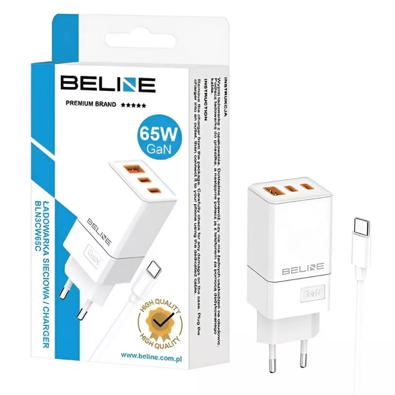 Laadija Beline BELI02751 65W 2×USB-C + USB-A