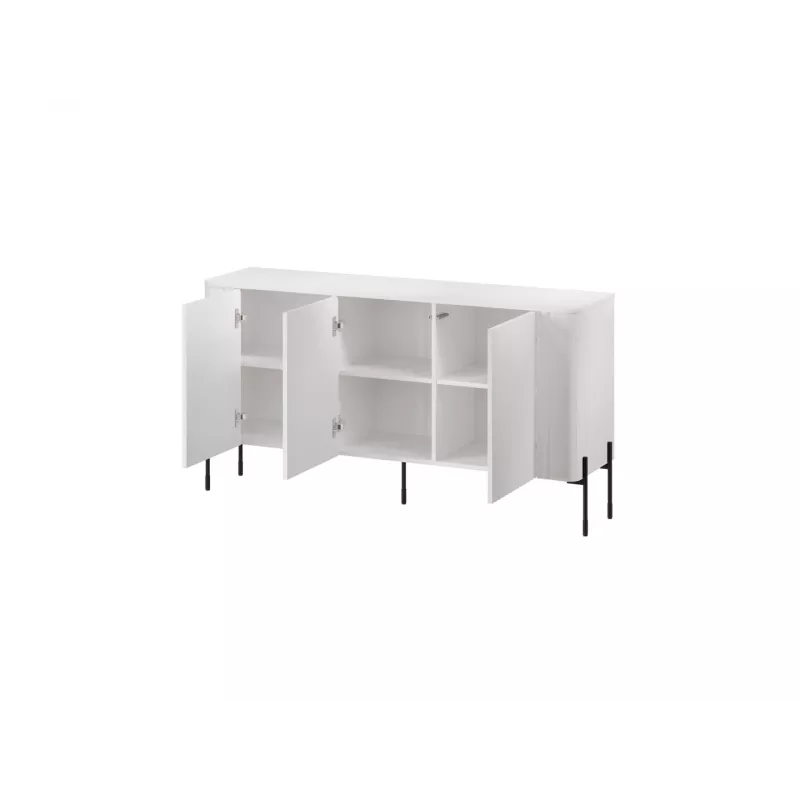 Kummut cama meble VERA 150x40x80 cm, mattvalge, puitlaastplaat, 16 mm raam