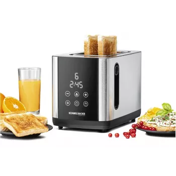 Röster Rommelsbacher TO850 2-viiluline, 850 W, roostevaba teras/must, XL-pilud