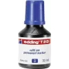 Markeri täiteaine Edding T 25 sinine 30 ml, ühildub Edding No.1/21/22/25/400/500/550/800/850/3000/3300-ga