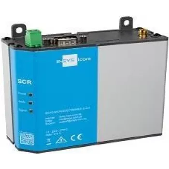 4G ruuter INSYS icom SCR-L200 — DIN-liistule/Seinale kinnitatav, SMA antenn, BGP/OSPF/RIP, 10/100 Mbps LAN, MiniSIM, hall