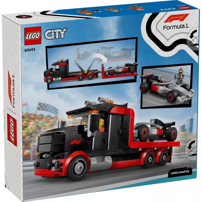 LEGO CITY 60493 F1 esitlusveok koos Audi F1 võidusõiduautoga