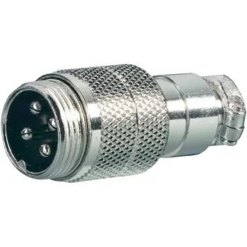Mikrofoni ühendusmuhv alan elektronik Midland NC 526 4‑sooneline 4‑soonelisele pistikule ja pesale