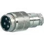Mikrofoni ühendusmuhv alan elektronik Midland NC 526 4‑sooneline 4‑soonelisele pistikule ja pesale