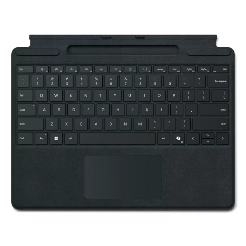 Microsoft Surface Pro Signature Keyboard - Tastatur - mit Beschleunigungsmesser, Trackpad, Surface Slim Pen 2 Ablage- und Ladeschale - QWERTY - GB - S