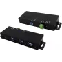 EXSYS EX-1517HMVS 7-pordiline hallatav USB 3.2 Gen1 metallist jaotur 15 kV EDS liigpingekaitsega