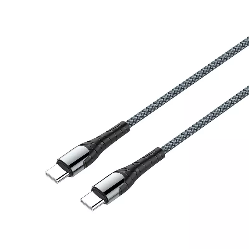 USB USB-C laadimiskaabel ColorWay CW-CBPDCC040-GR, 65W PD, 1 m, roheline