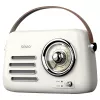 Kaasaskantav raadio SAVIO RS-02 — analoog-FM-tuuner, Bluetooth 5.3, USB-toide, 3 W, valge