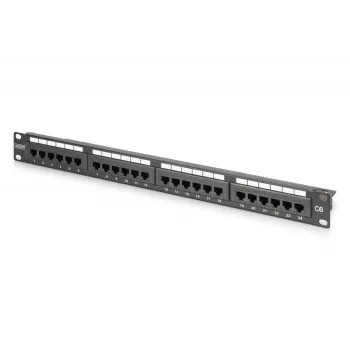 Digitus CAT 6 patch panel, varjestamata DN-91624U-CR