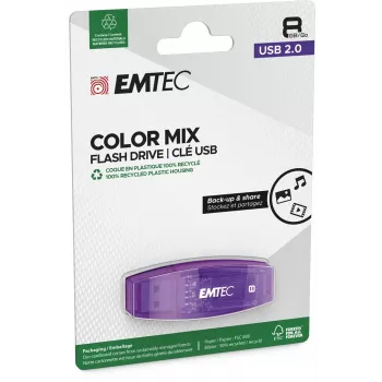 USB-mälupulk 8GB EMTEC C410 (Must) USB 2.0 (ECMMD8GC410)