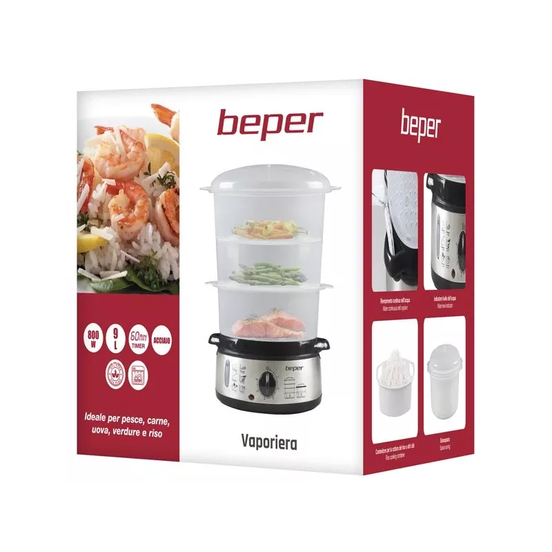 Auruti Beper BC.250, 3 korvi, lauaplaat, 800 W, roostevaba teras