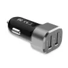 Auto laadija 2xUSB 2.4A alumiinium