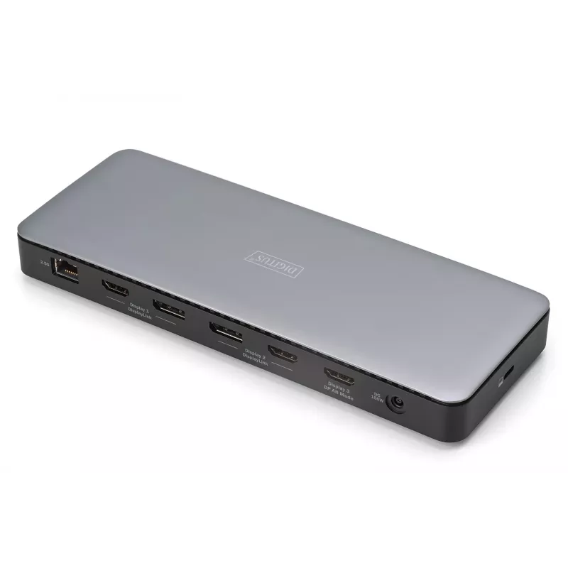 Digitus USB-C dokkimisjaam 13 pordiga USB 3.2 Gen 2 4K Ultra HD