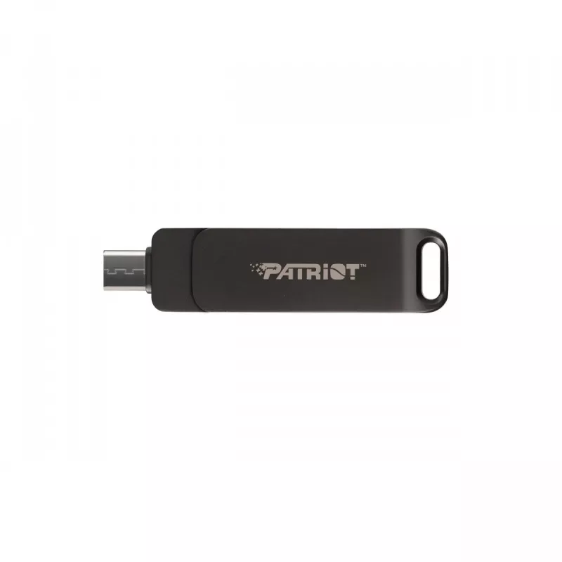 Mälupulk PATRIOT Rage R550 32GB 100 MB/S USB A+C Pöördkujundus (PE32GR550DSAD) Must
