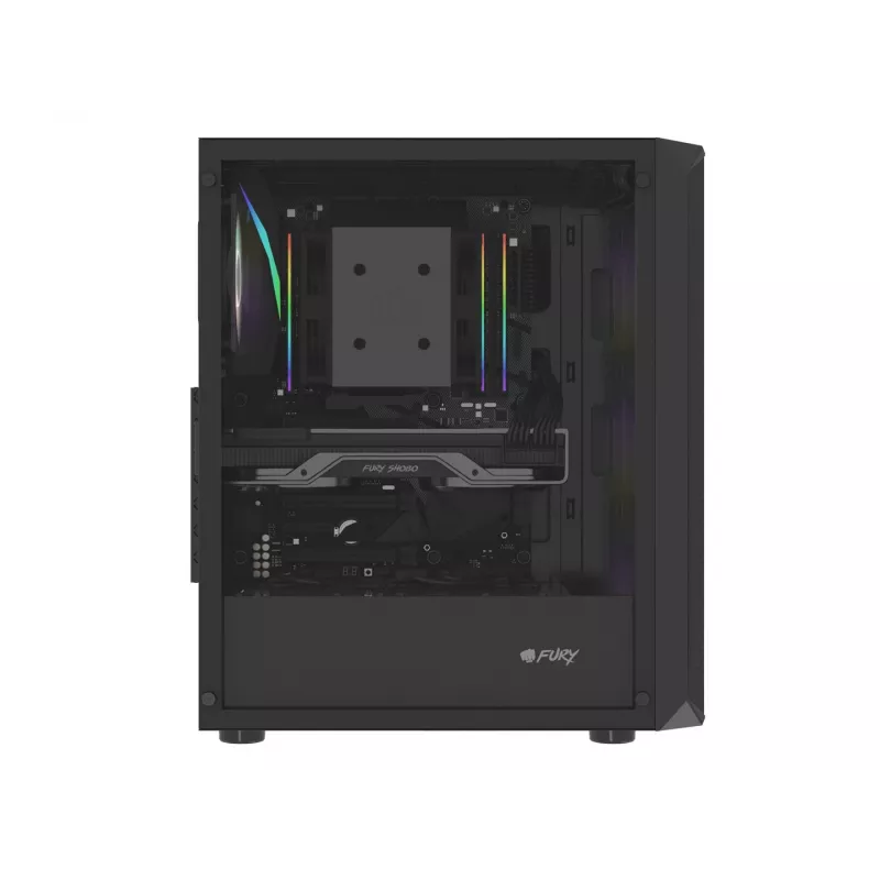 Korpus Fury Shobo SH4F RGB aknaga 4 ventilaatoriga MIDI arvuti PC