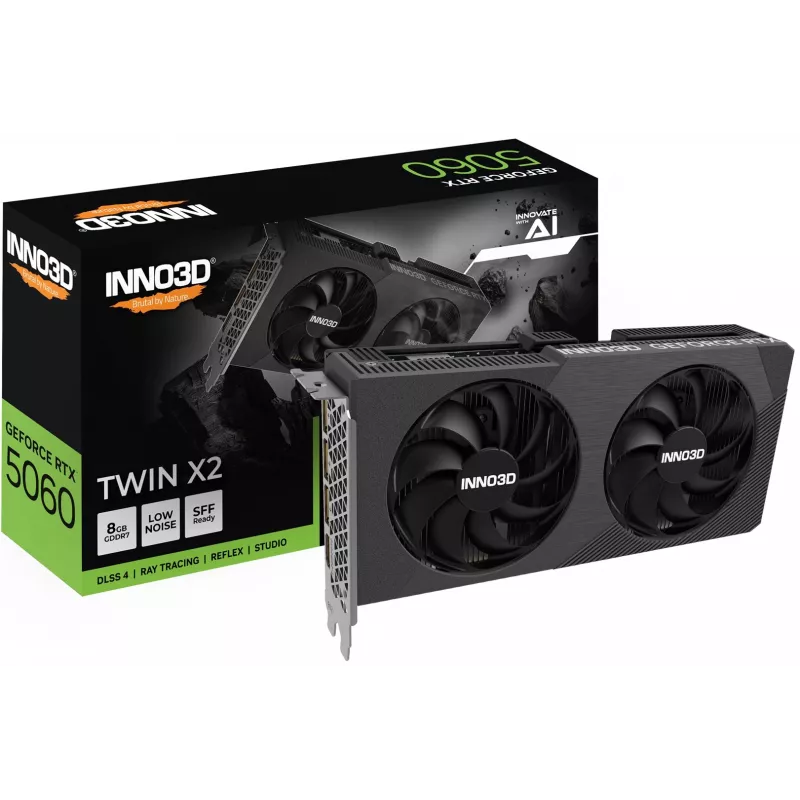 INNO3D GeForce RTX 5060 Twin X2 8GB GDDR7 graafikakaart