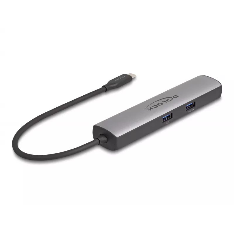 DeLOCK USB USB-C dokkimisjaam 8K HDMI USB 10 Gbps 2.5 Gigabit LAN PD 100W