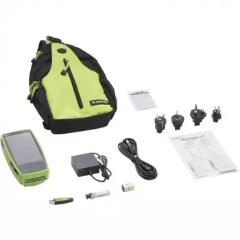 Võrgutestimise seade Fluke Networks EtherScope nXG EXG-300 — kolmeribal Wi‑Fi (2,4/5/6 GHz), RJ‑45, USB‑A/C, akutoitega, 5″ LCD