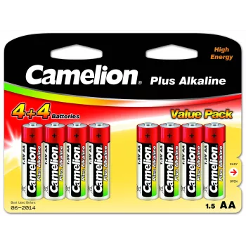 Aluselised patareid CAMELION AA LR6 Plus — 8 tk, AA (LR6)