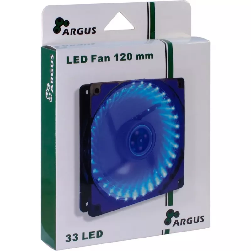 INTER-TECH Argus L-12025 120mm sinise LED-ga korpuseventilaator