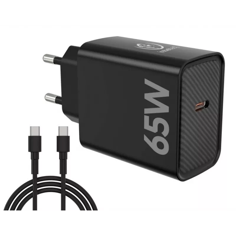 Kiirlaadija PD65W USB-C sülearvutitele, nutitelefonidele