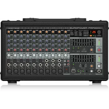 Behringer PMP2000D helimikser 14 kanaliga 2000 W Must