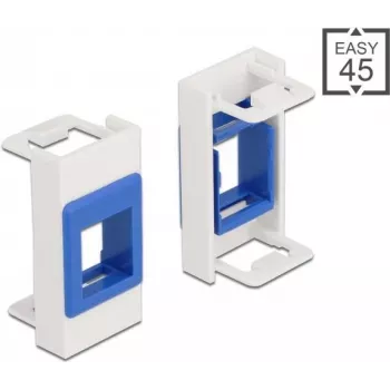 Keystone'i hoidik DeLOCK Easy 45 moodul 22,5 x 45 mm valge sinine