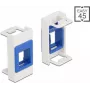Keystone'i hoidik DeLOCK Easy 45 moodul 22,5 x 45 mm valge sinine