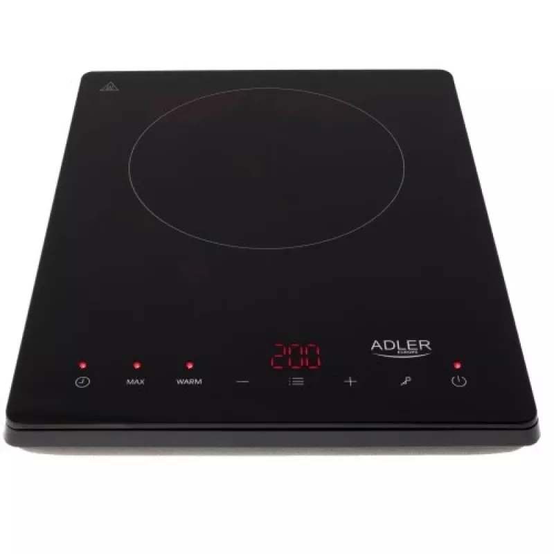 Adler AD 6513 pliit Must Tööpinnal kasutamiseks 29 cm Tsoon Induktsioonpliit 1 tsooni