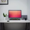 2-in-1 arvuti kõlaririba RGB LED taustavalgustusega stereo mängude jaoks USB 2 x 3 W AUX 3,5 mm