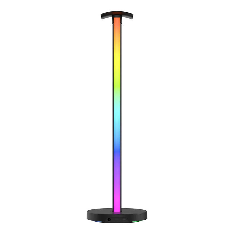 Yeelight Beam RGBIC Must laualamp — LED 12W, mitmevärviline meeleoluvalgustus, 400×117 mm, AC/USB 12V