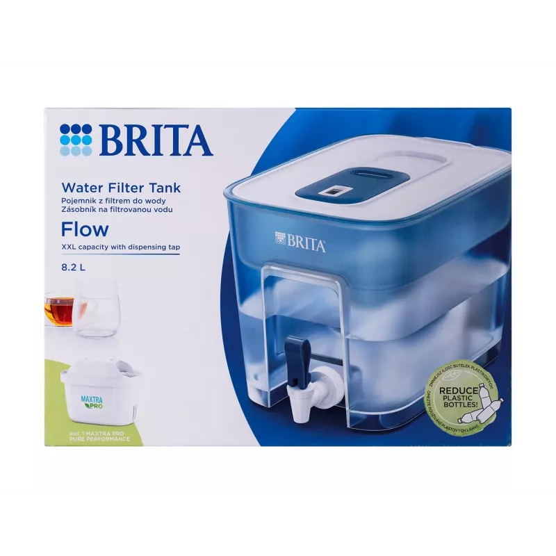Veefiltri kann BRITA FLOW MAXTRA PRO Pure Performance — 8,2 L, sinine, 220×214×304 mm