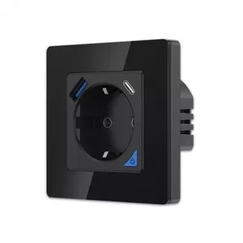 Seinapesakomplekt Extralink Smart Life Pro 230V 1x USB-A ja 1x USB-C-ga