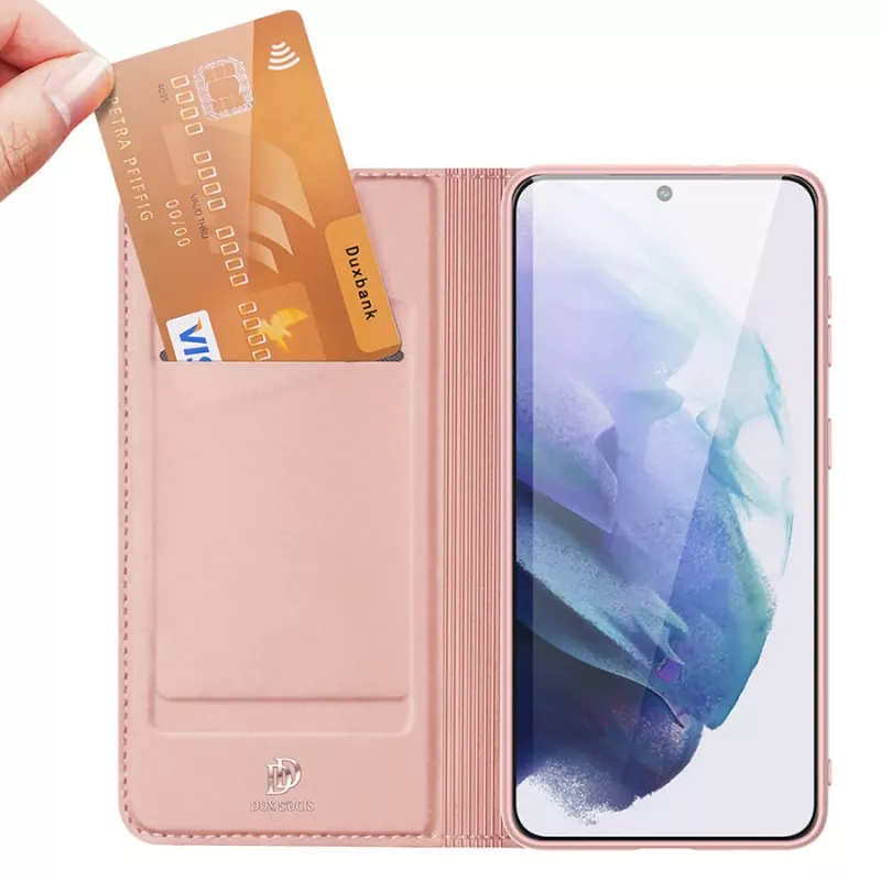 Dux Ducis Skin Pro kabuurikate klapiga Samsung Galaxy S22+ (S22 Plus) roosa